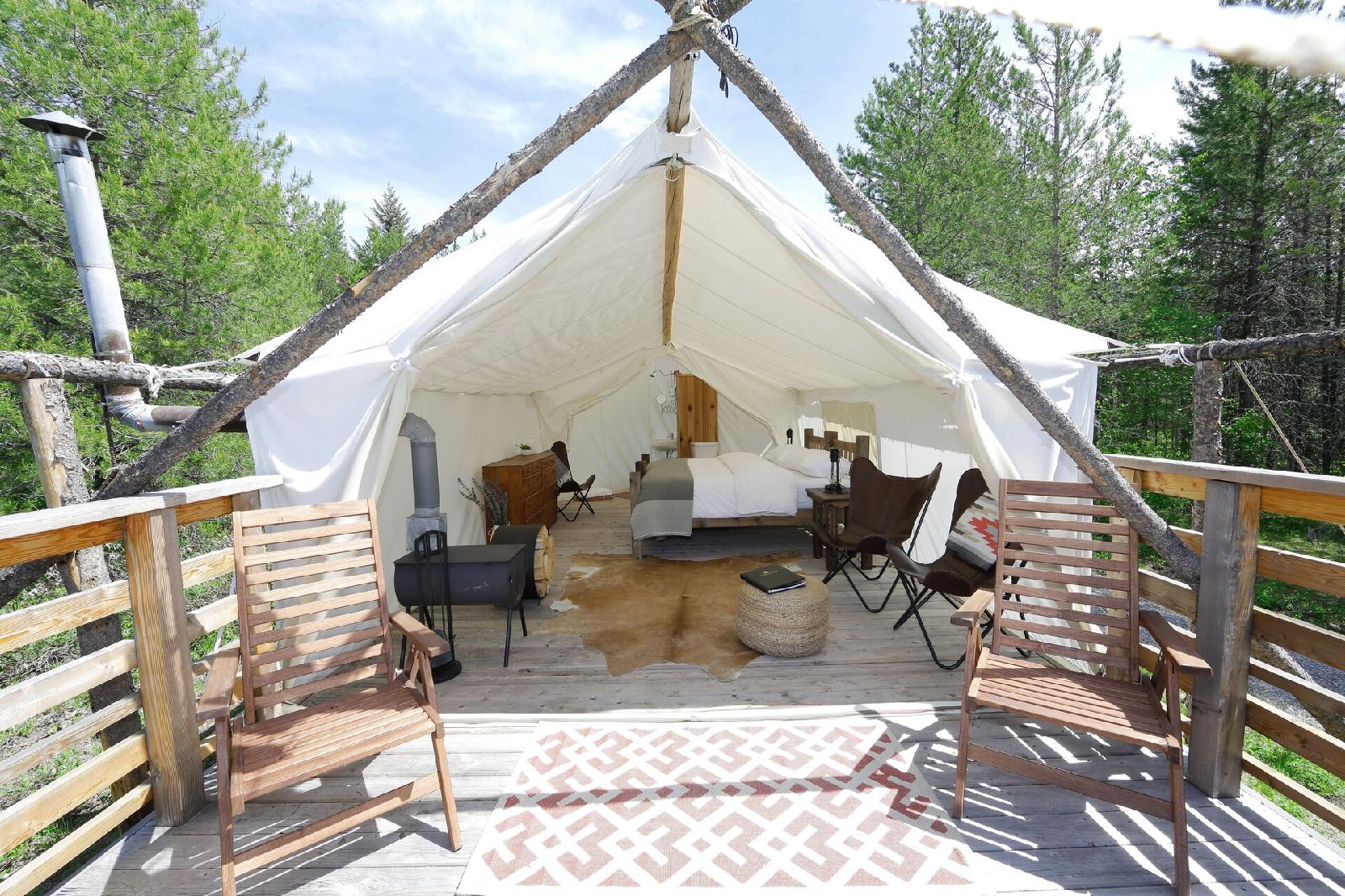 Glacier Under Canvas