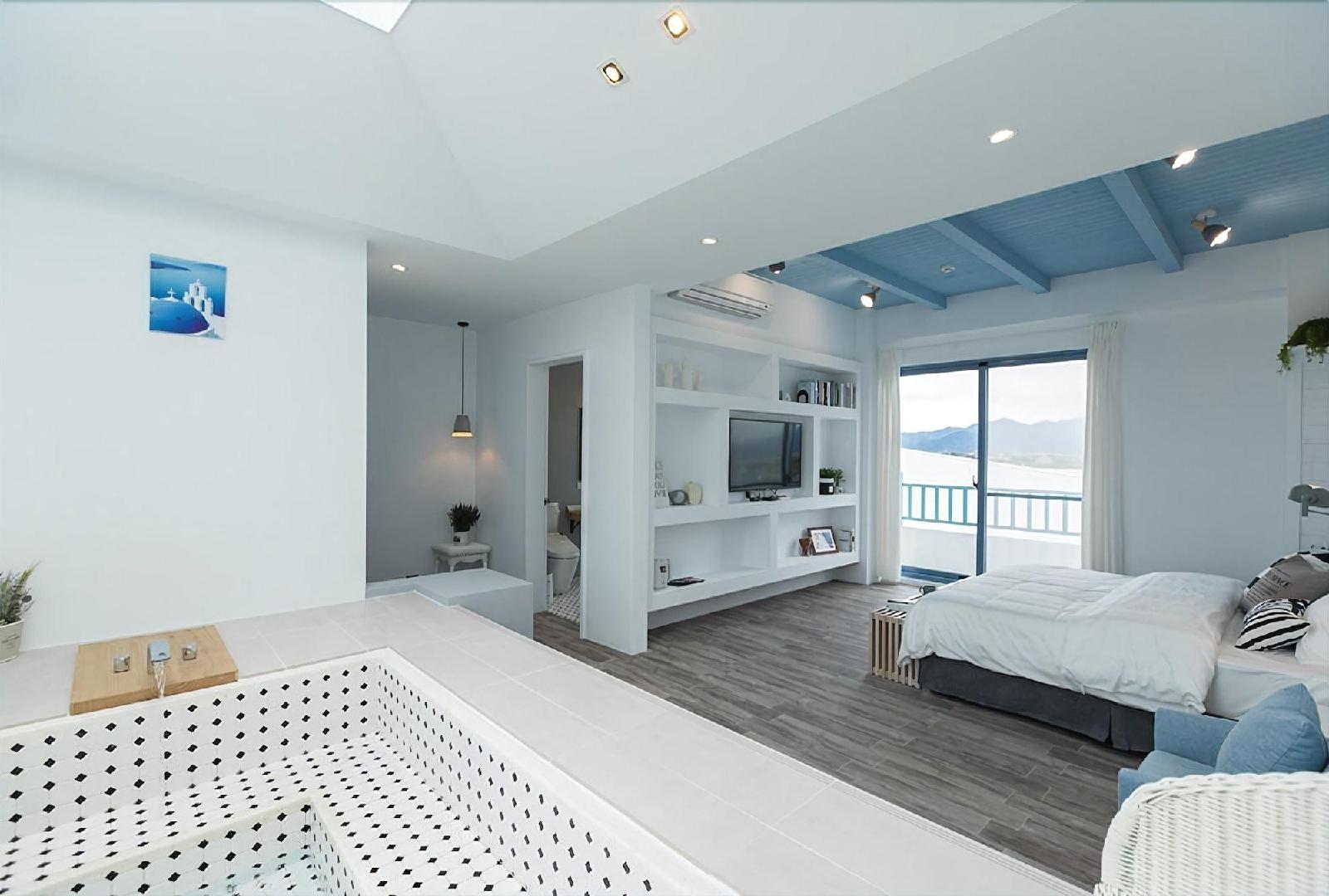 Blue White